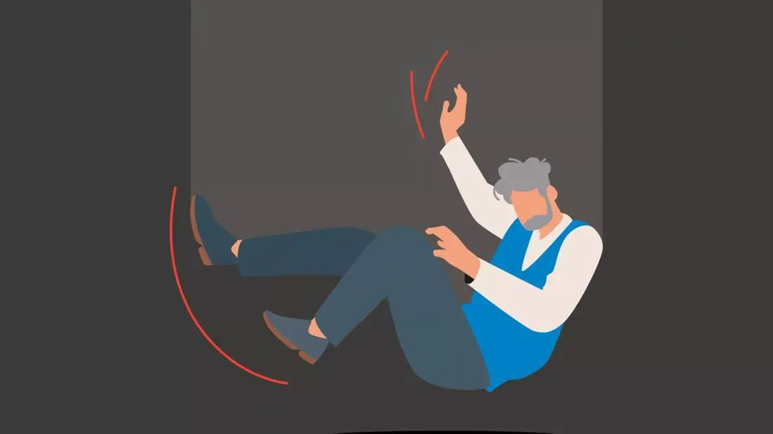 Image of a person falling